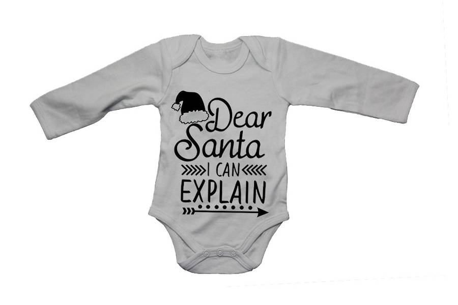 Santa I Can Explain - Christmas - Baby Grow