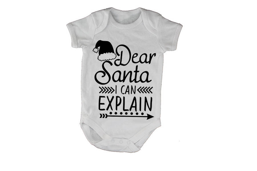 Santa I Can Explain - Christmas - Baby Grow