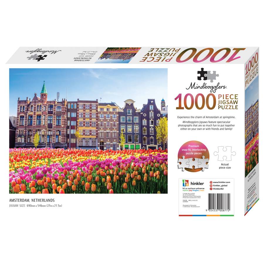 Mindbogglers Amsterdam, Netherlands 1000 Piece Jigsaw Puzzle