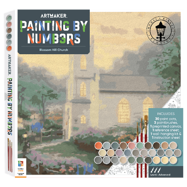 ArtMaker Painting by Numbers Kit: Blossom Hill Church