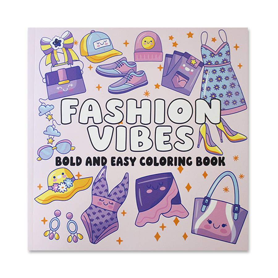 Fashion Vibes : Bold and Easy Coloring Book