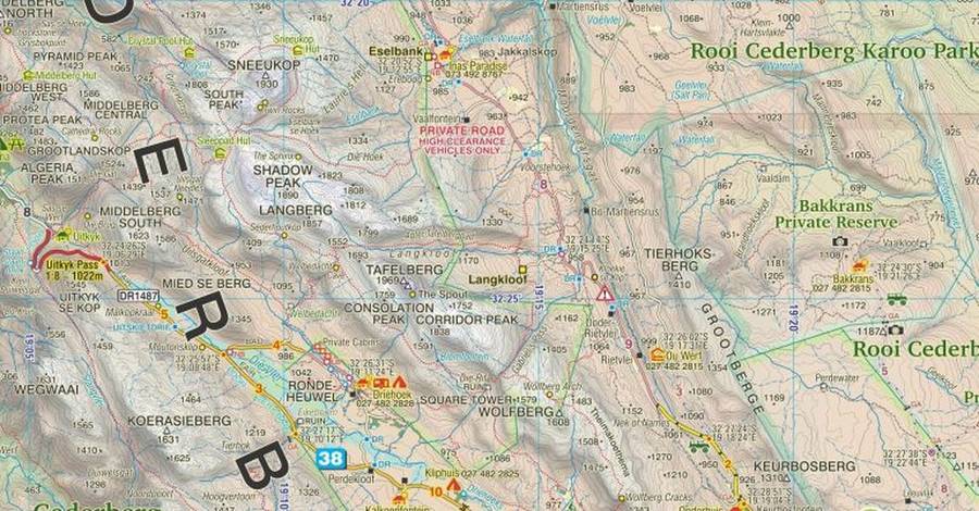 Cederberg: The Touring Map (16th Edition)