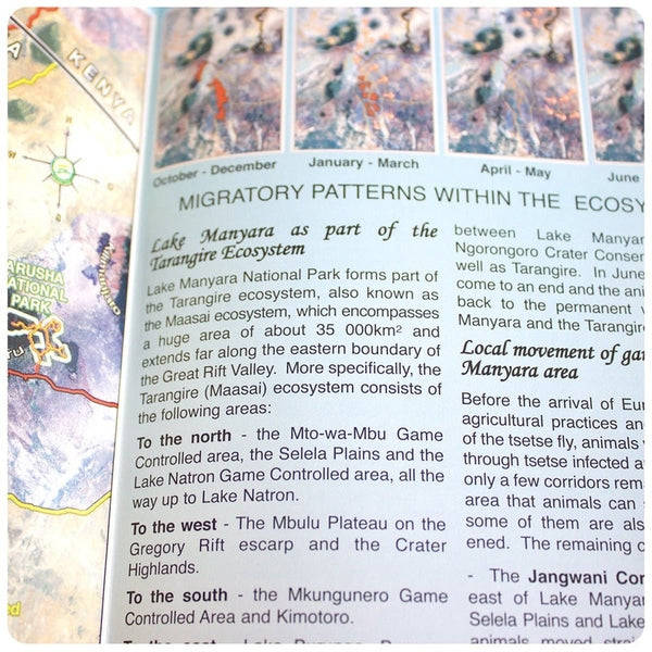 Tourist Map to Lake Manyara National Park, Tanzania