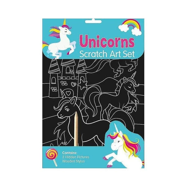 Unicorns Scratch Art Set