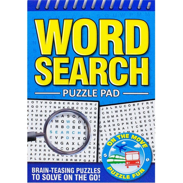 Word Search Blue Puzzle Pad