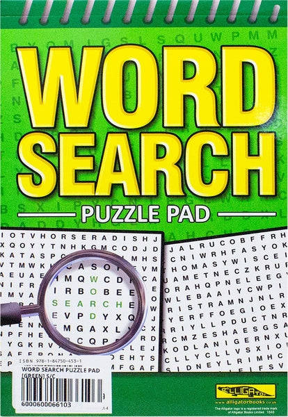 Word Search Green Puzzle Pad
