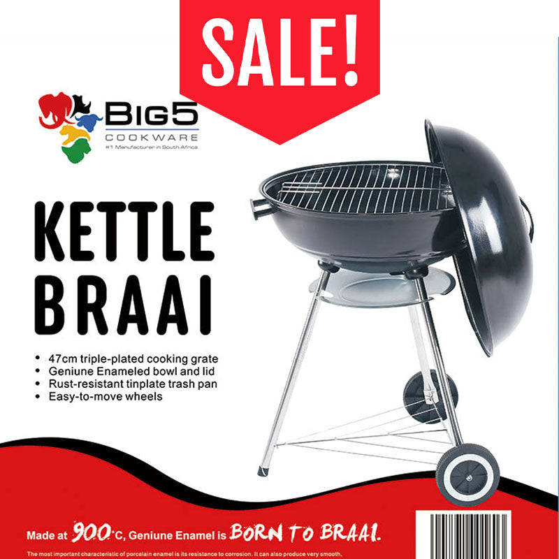 Big5 Kettle Braai 18inch (47cm) Medium Portable