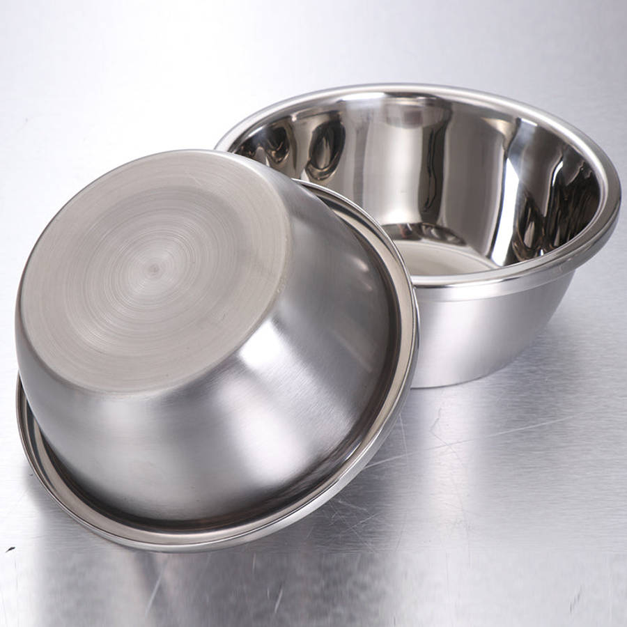 Stainless Steel Wide Edge Deep Mixing Bowl