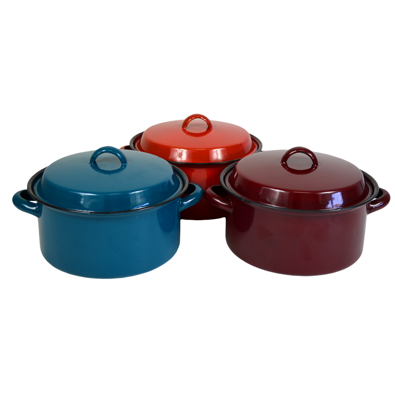 Non Returnable & Non Refundable Defects Stock Clearance! (Woolies Stock)  Color Enamel Pot 18cm