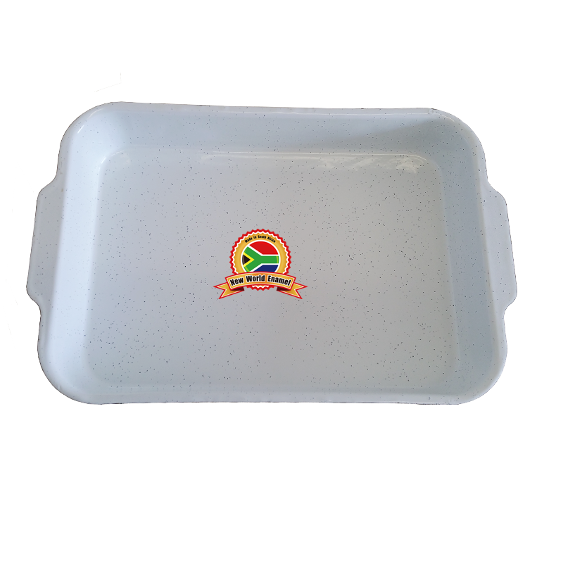 New World Lasagna Pan 22/31/40cm White Flake/Black Flake - 40cm / White Flake