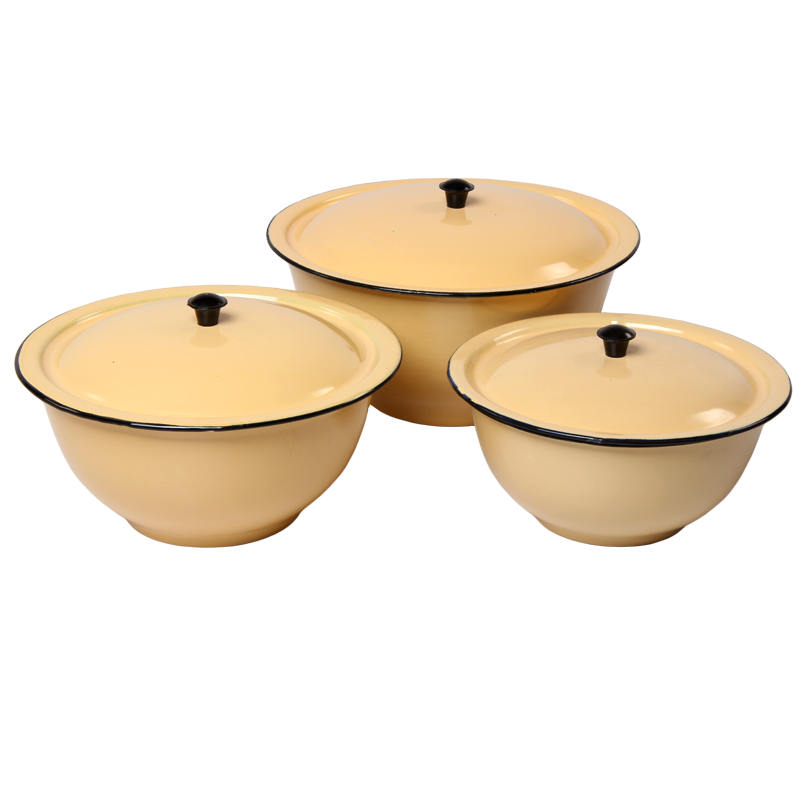 New World Enamel Footed Bowl Plain/Decorated