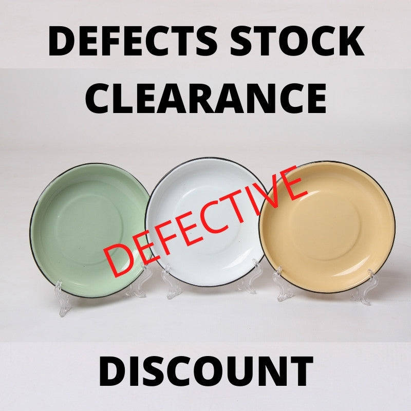 Non Returnable & Non Refundable Defects Stock Clearance! Enamel Rice Plate