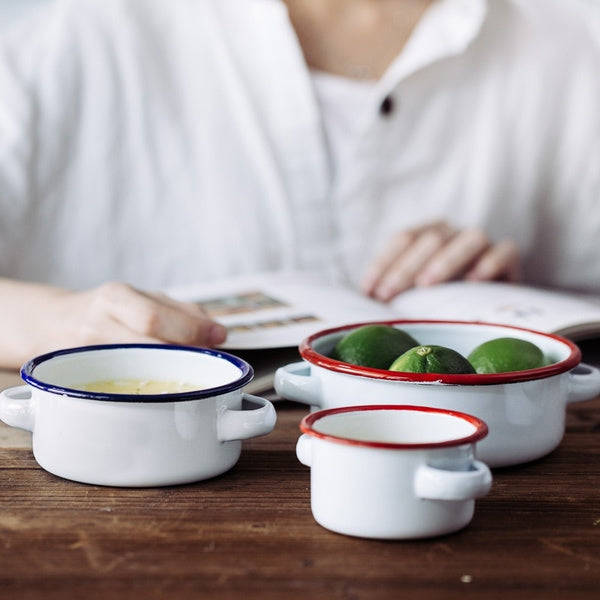 Agate Premier Quality Enamel Mini Casserole with Handles