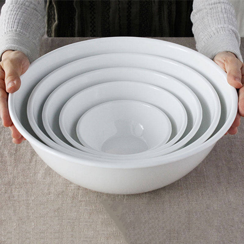 Agate Premier Quality Vintage Enamel Bowl - White
