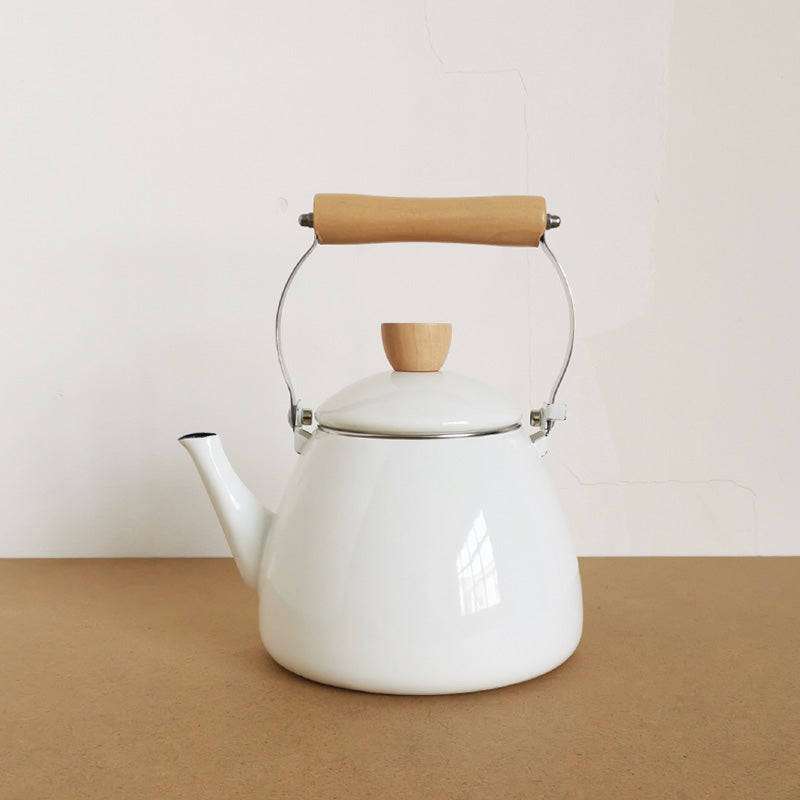 Agate Premier Quality Enamel Cone Shape Teapot with Top Handle