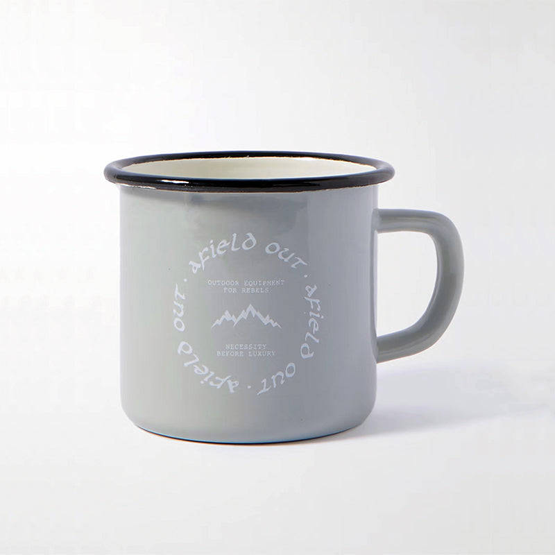 Premier Quality Color Enamel Mug 8cm Green Decorated