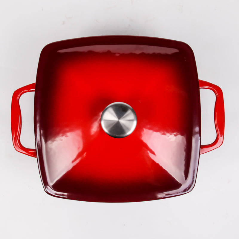 BV Cast Iron Rectangular Casserole Pot 24cm