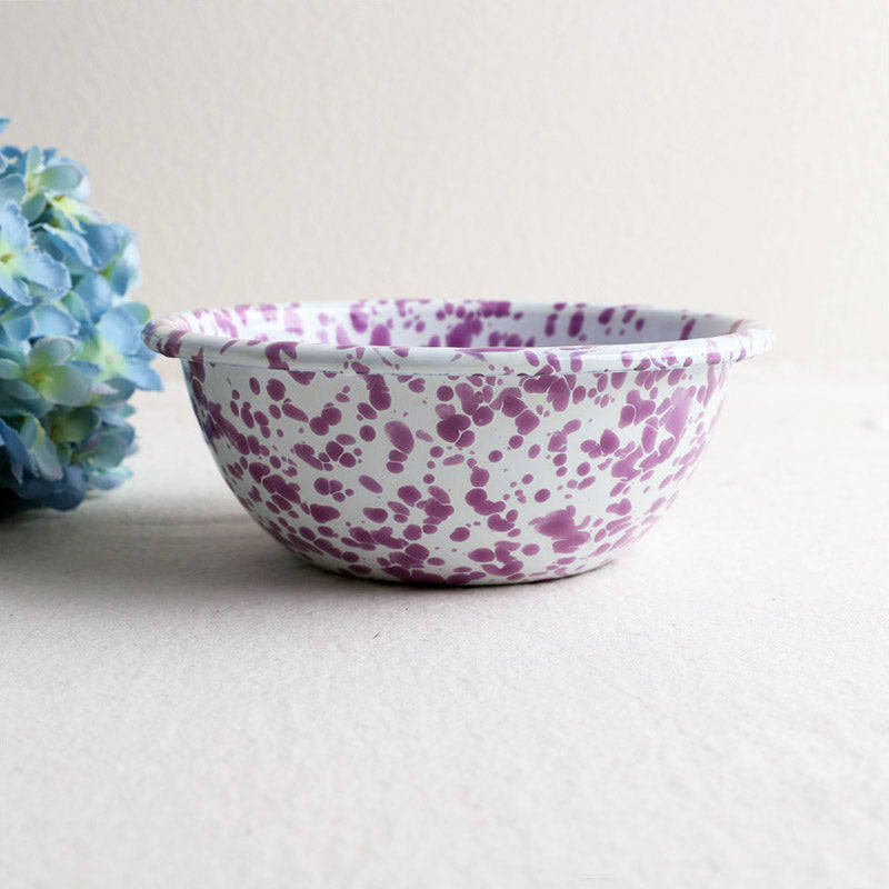 Big5 Marble Splatter Purple Enamel Dinner Set Mug Plate Spoon Bowl Camping (each unit price is fo...