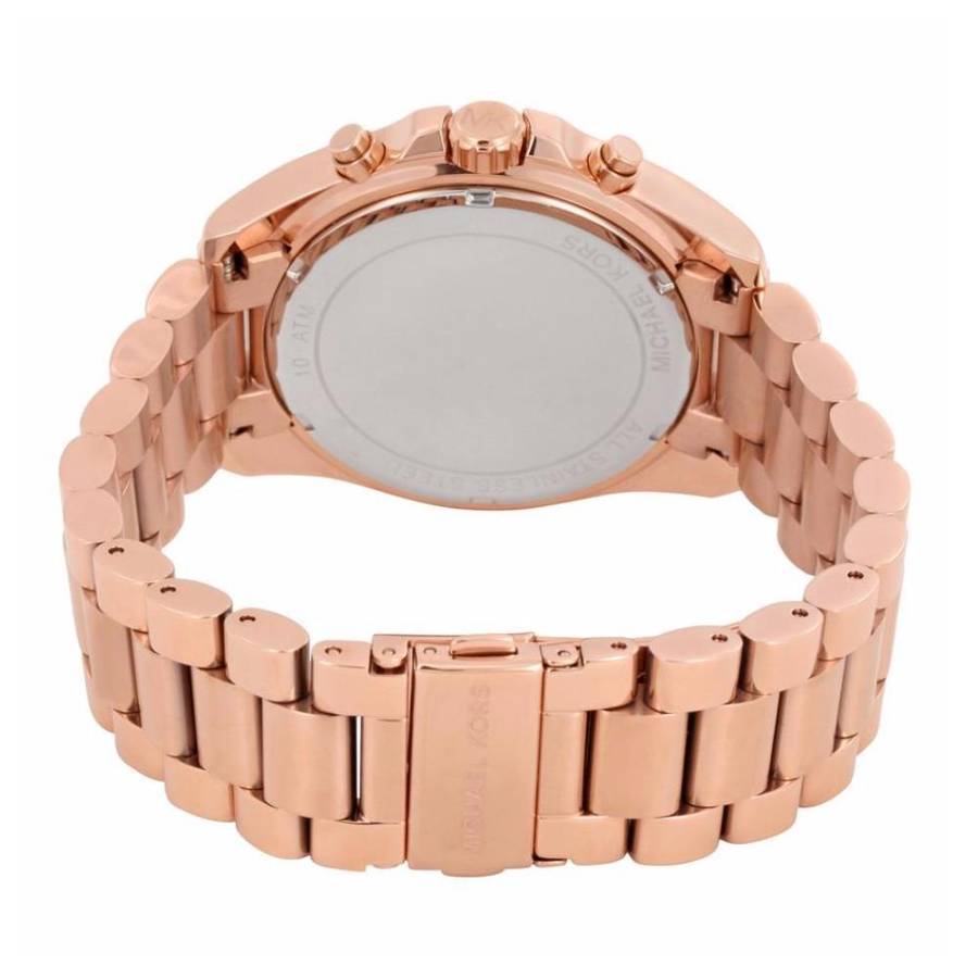MICHAEL KORS Bradshaw Oversize Chronograph Rose Gold-tone Ladies Watch