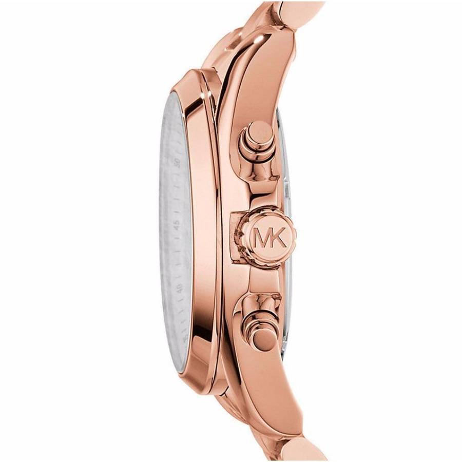 MICHAEL KORS Bradshaw Oversize Chronograph Rose Gold-tone Ladies Watch