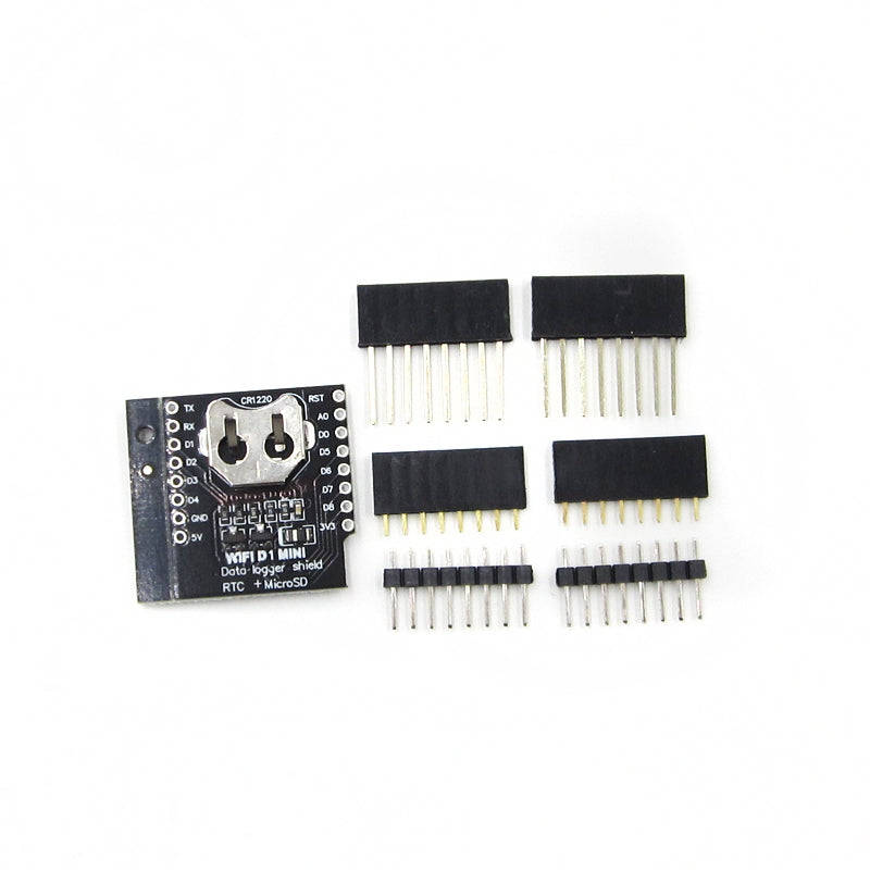 Wemos D1 Mini Data Logger Shield + RTC DS1307