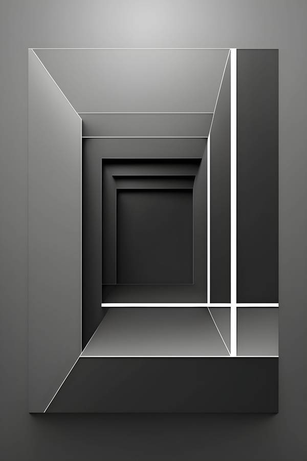 Stairwell - Abstract Art Poster