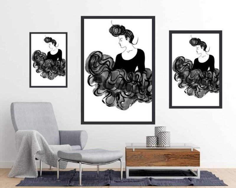 Ballerina art poster
