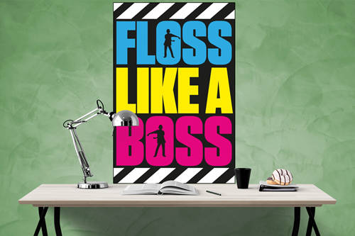 Floss like a Boss - Fortnite Gaming Poster
