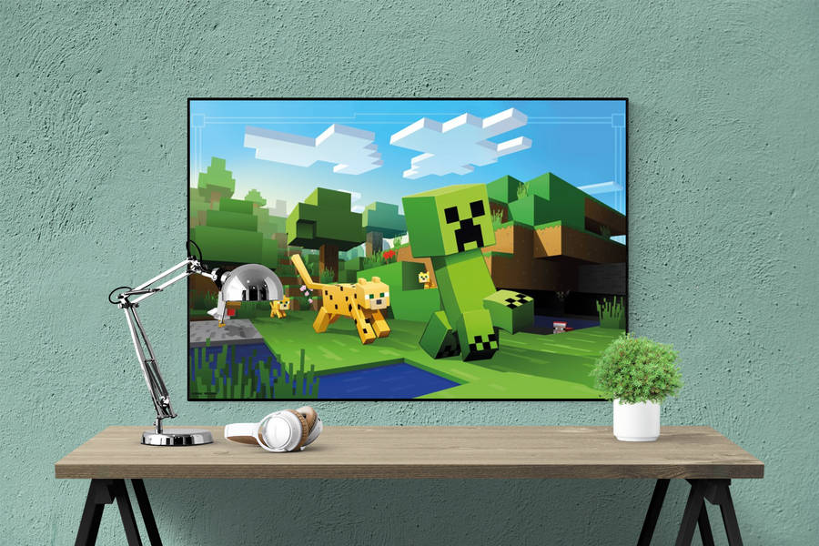 Minecraft - Ocelot Chase Gaming Poster