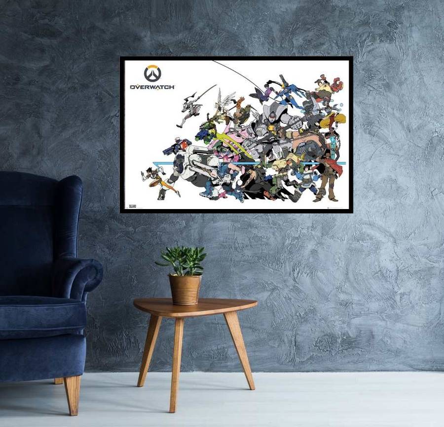 Overwatch Battle Gaming Poster.