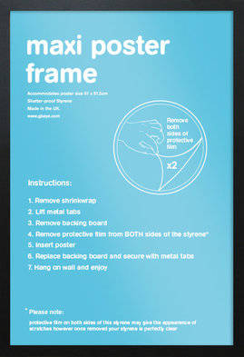 Black Poster Frame (Maxi Size only)