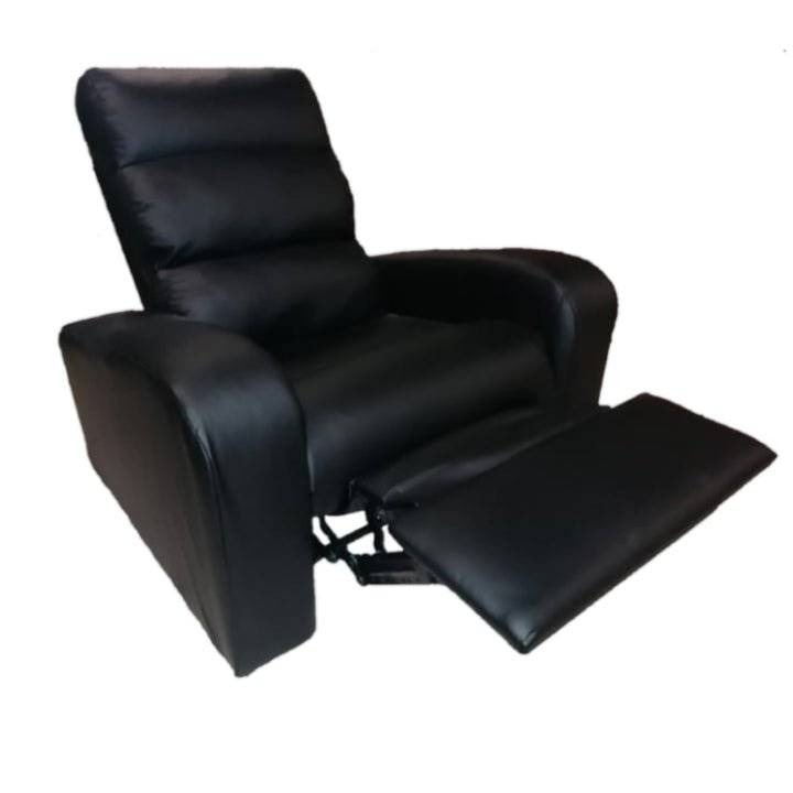 Recliner Single Seat - Light Buffalo Suede