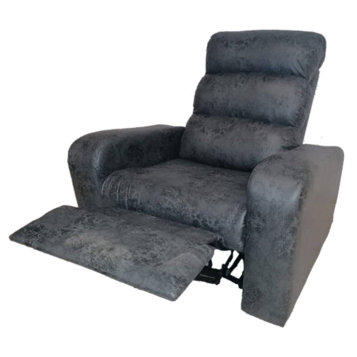 Recliner Single Seat - Light Buffalo Suede