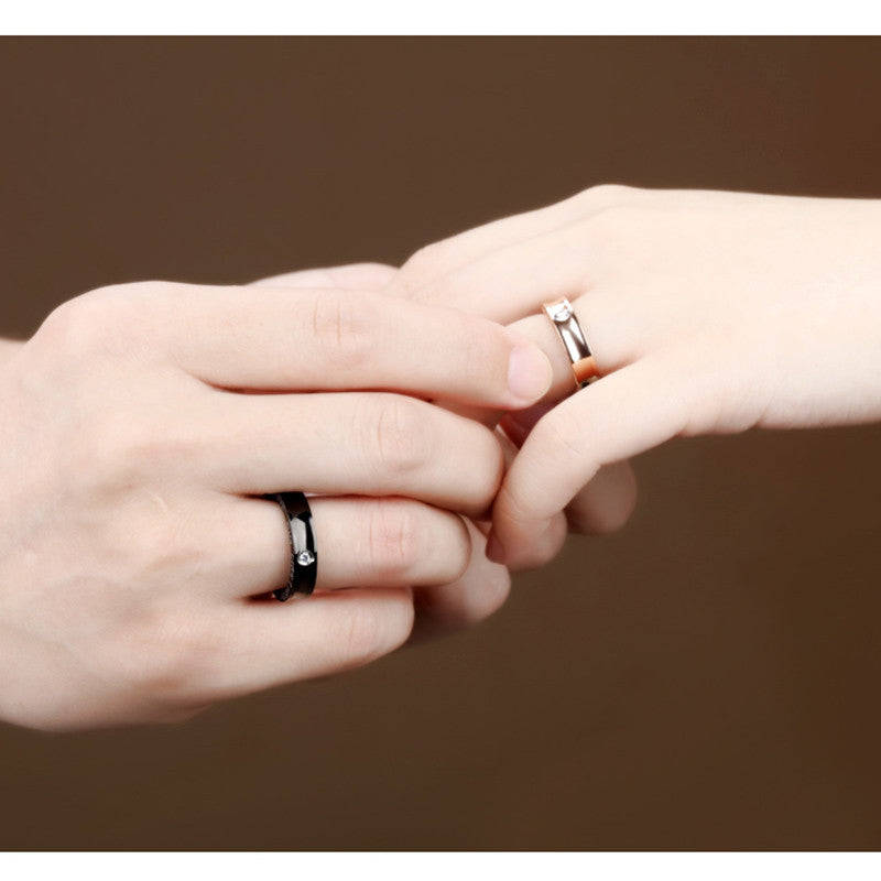 AZIZ BEKKAOUI Engraved Lover Wedding Rings For Men & Women - 7 / Male - Not engraved