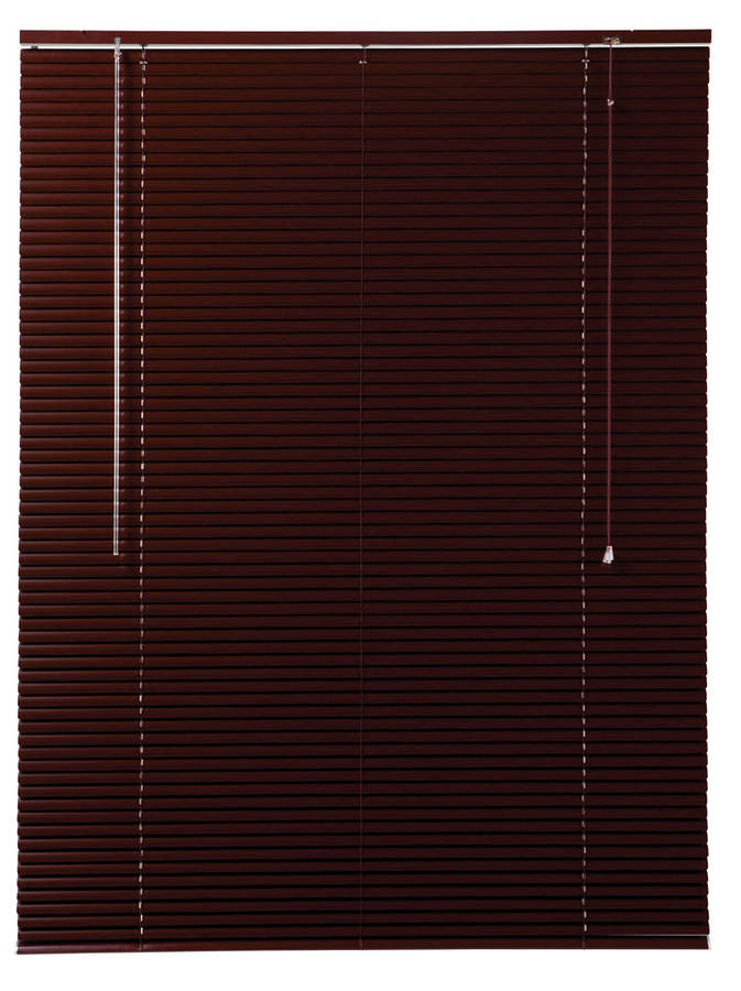 25MM ALUMINIUM VENETIAN BLIND MAHOGANY - 600 X 1600
