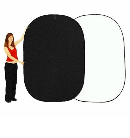 Backdrop - Flexi Black/White 180x240cm