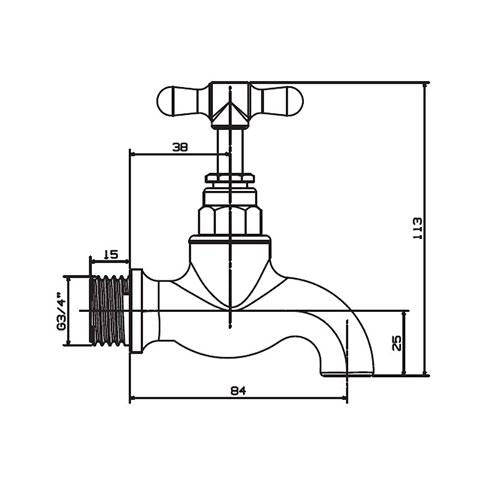 Cobra Standard Bib Tap Heavy Pattern