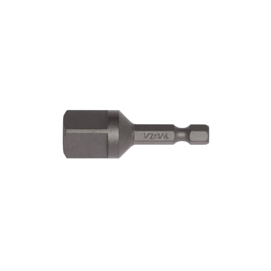 1PC 50mm Bit Adaptor 1/4inch hex by 1/2inch square
