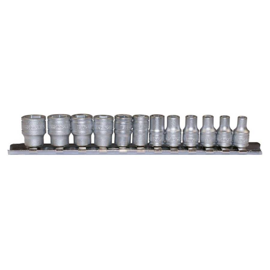 12PC 1/4inch Drive Socket Set - Rail