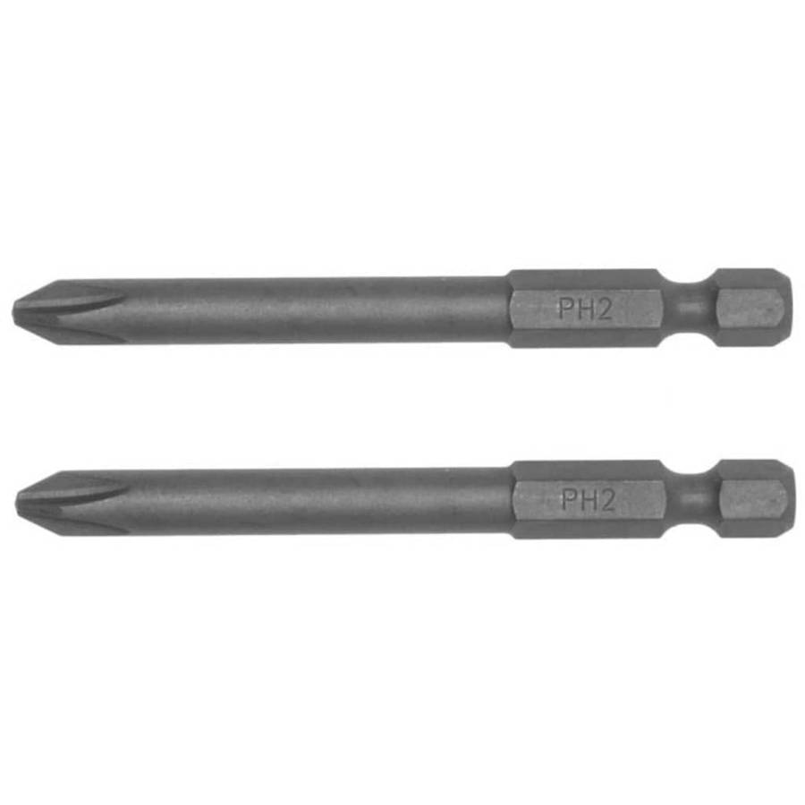 2PC 1/4inch Hex Drive PH2 Philips Bit 70MM