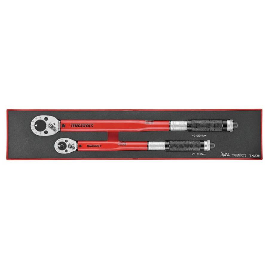 2PC Torque Wrench Set in EVA Covering 20-210NM
