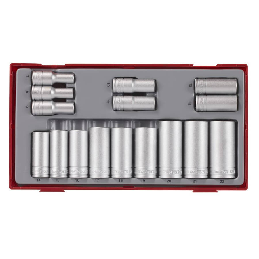 3/8inch SOCKET SET 12 PT TT1 16 PIECES