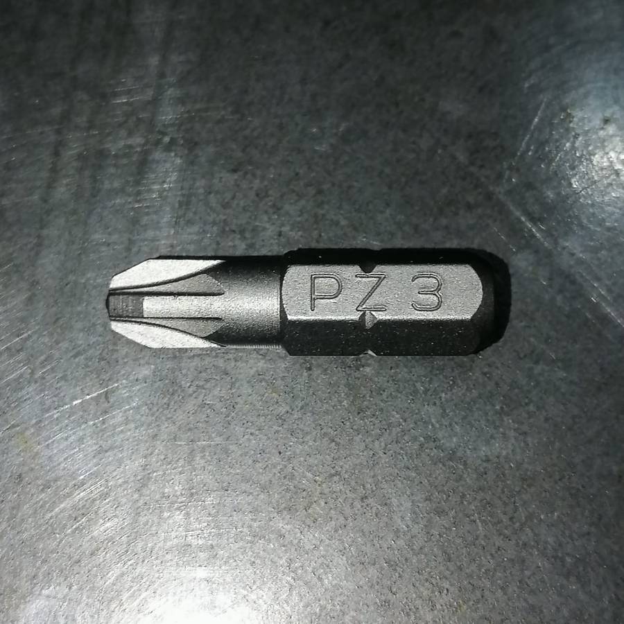 10PC 1/4inch Hex Drive PZ3 Pozidriv Bit 25mm