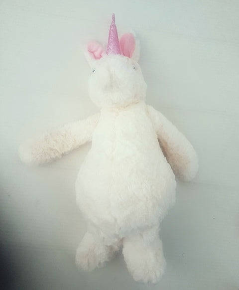 Large Fluffy Plush Unicorn  WHITE