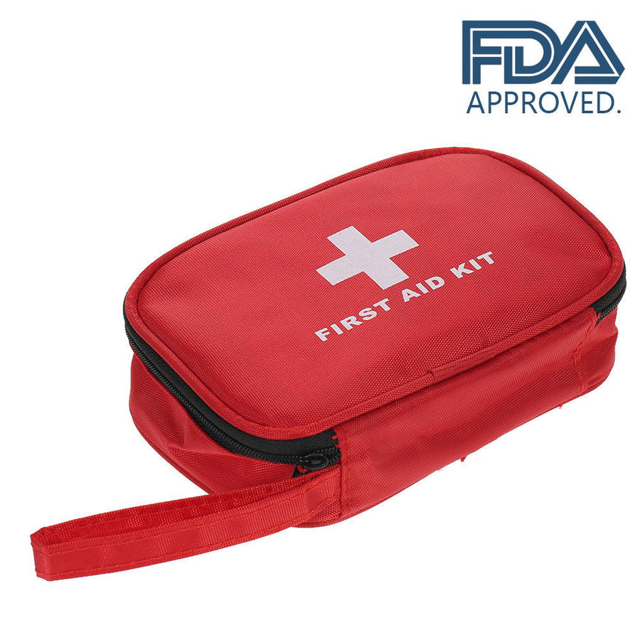 Carevas 40PCS Compact First Aid Kit for Car Outdoor Home Camping All Purpose Emergency Medical Ba...
