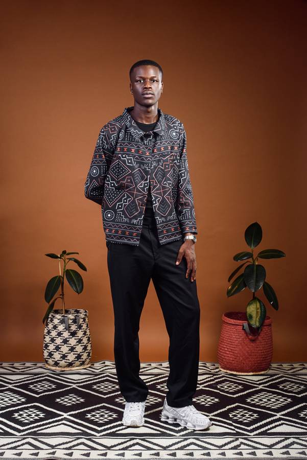 Men's MudCloth Worker Jacket