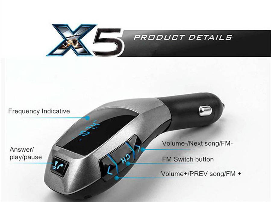 X5 Bluetooth Car Kit Wireless