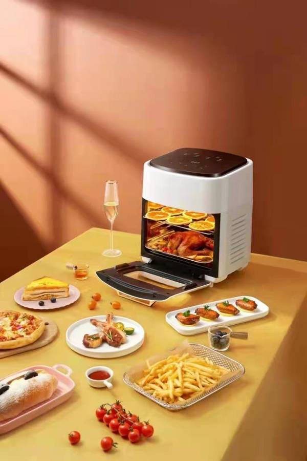 Air Fryer 15 Liter Jumbo Digital Silver Crest - Black