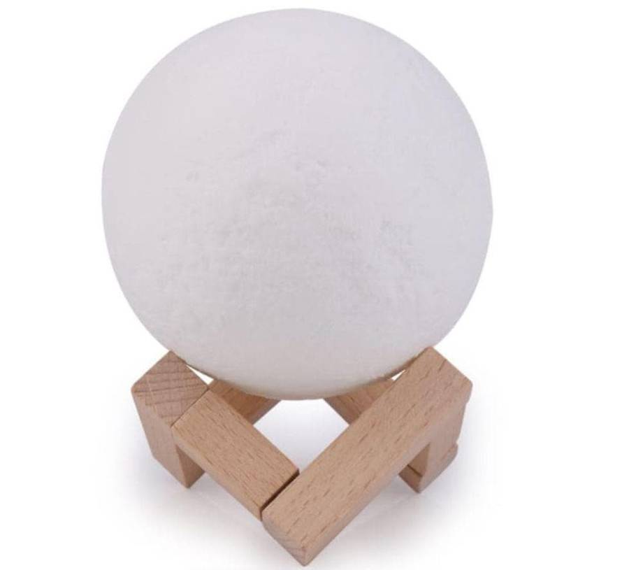 Full Moon Humidifier Lamp, LED Lunar Night Light 880ml