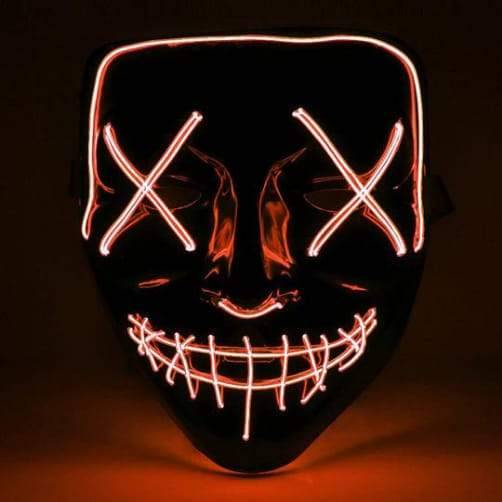 Purge Mask The Movie LED Light (Halloween) - blue